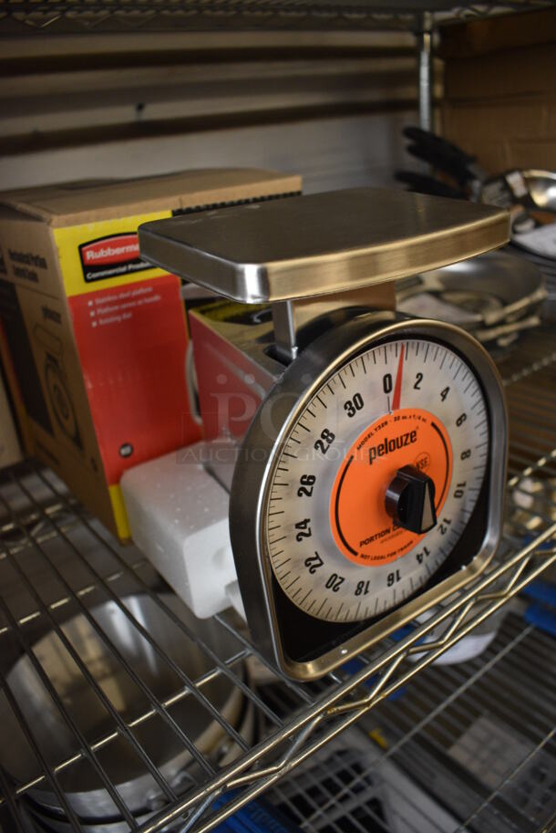 3 BRAND NEW IN BOX! Pelouze Model Y32R Metal Countertop Food Portioning Scales. 7x7x9. 3 Times Your Bid! - Image 3 of 4