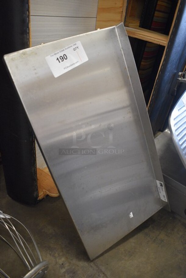 Metal Commercial Shelf w/ Back Splash. 24x12x9.5. - Image 2 of 3