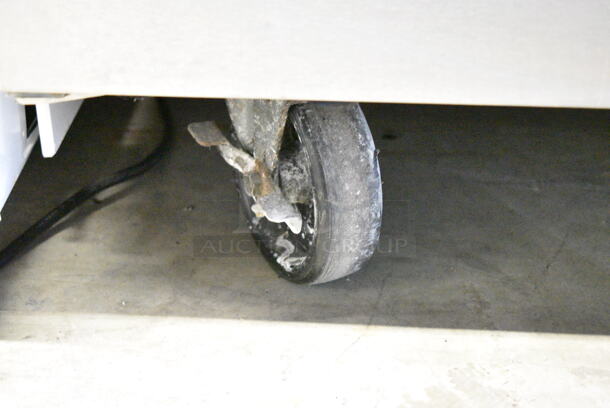 2017 Delfield GUR60BP-S-E Stainless Steel Commercial 2 Door Work Top Cooler on Commercial Casters. 115 volts, 1 Phase. Tested and Working! - Image 3 of 6