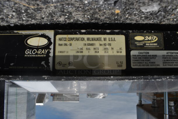 Hatco Model GRAL-128 Metal Commercial Warming Light w/ Sneeze Guard. 120/208 Volts, 1 Phase. 128x19x18 - Image 4 of 4