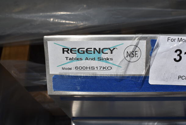 BRAND NEW SCRATCH AND DENT! Regency 600HS17KO 17" x 15" Wall Mounted Hands-Free Hand Sink with Knee Operated Valve - Image 6 of 6