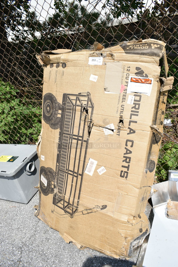 BRAND NEW SCRATCH AND DENT! Gorilla GOR1400-COM 1,400 lb. Heavy-Duty Steel Utility Cart. May Be Missing Pieces.  - Image 2 of 3