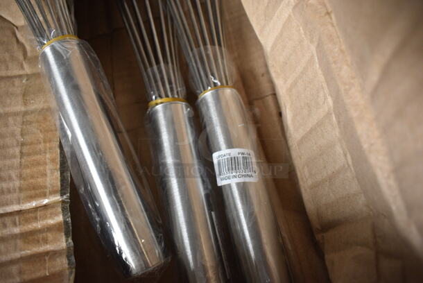 5 BRAND NEW IN BOX! Update Stainless Steel Whisks. 13.5". 5 Times Your Bid! - Image 3 of 3