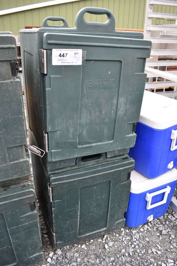 2 Carlisle NPC300N Green Poly Insulated Food Carrying Cases. 17x25x24. 2 Times Your Bid! - Image 3 of 8