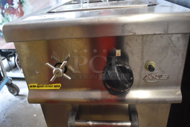 Axis Commercial Stainless Steel Natural Gas Powered Pasta Cooker With 5 Steel Baskets on Galvanized Legs. - Image 5 of 7