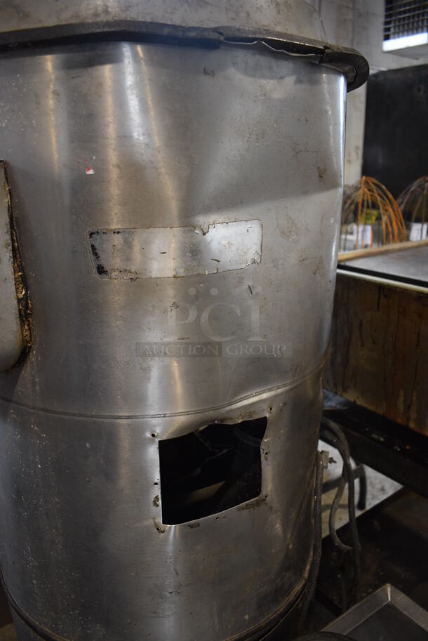 Hobart Metal Commercial Floor Style Potato Peeler. 115 Volts, 1 Phase. 24x30x68. Tested and Working! - Image 3 of 10
