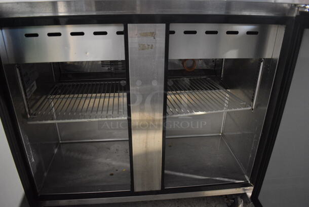 Turbo Air Model MST-36-15 Stainless Steel Commercial Sandwich Salad Prep Table Bain Marie Mega Top on Commercial Casters. 115 Volts, 1 Phase. 37x34x45. Tested and Powers On But Does Not Get Cold - Image 5 of 6