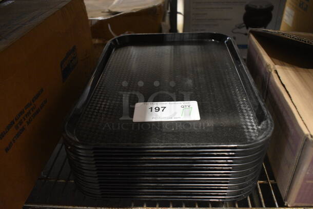 17 Black Poly Trays. 12x16x1. 17 Times Your Bid!