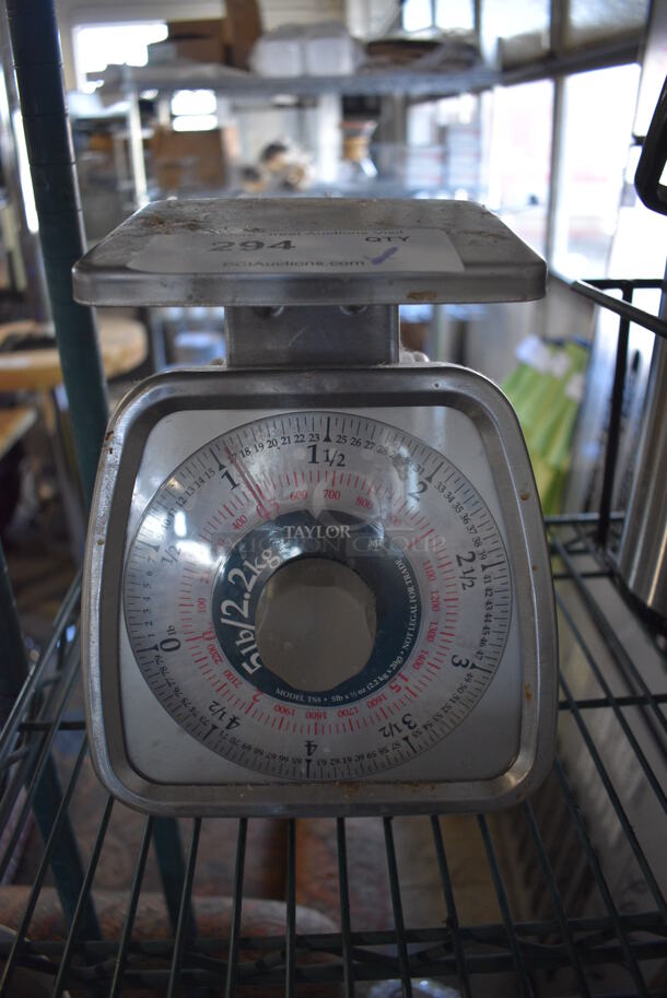Taylor Metal Commercial Countertop Scale. 7x7x9 - Image 1 of 3