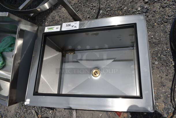 BRAND NEW SCRATCH AND DENT! Regency 600DIIB1824 18" x 24" Stainless Steel Drop-In Ice Bin. No Lid.  - Image 3 of 4