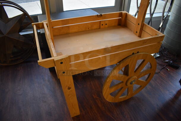 Wooden Cart. 40x26x64. (lounge) - Image 4 of 4