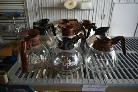 ALL ONE MONEY! Tier Lot of 9 Coffee Pots