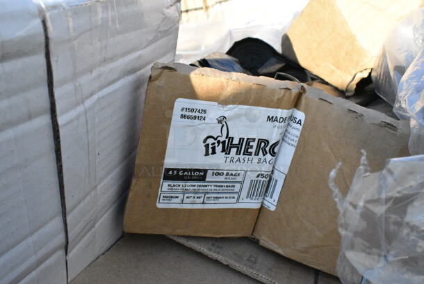 20 BRAND NEW Boxes Including 346WKFSNM Choice Medium Weight White Wrapped Plastic Cutlery Set with Napkin - 250/Case, 245CB10WHITE Choice White Customizable Corrugated Plain Pizza Box, 130GHWPLAKNF EcoChoice Heavy Weight 6 1/2" Green CPLA Plastic Knife - 1000/Case, Dart 90HTPF3VR 9" x 9" x 3" White Foam Square Vented 3 Compartment Take Out Container with Perforated Hinged Lid. 20 Times Your Bid!  - Image 2 of 12