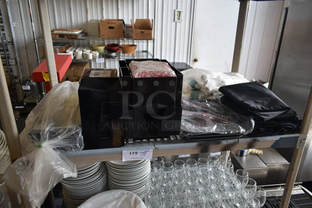 ALL ONE MONEY! Tier Lot of Various Items Including Metal Baking Pan and Material - Image 1 of 3
