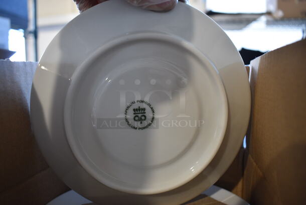 3 Boxes of 6 BRAND NEW Apulum White Ceramic Saucers. 6.5x6.5x1. 3 Times Your Bid! - Image 3 of 5