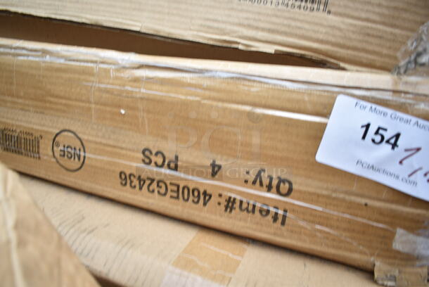 Box of 4 BRAND NEW SCRATCH AND DENT! Regency 460EG2436 24" x 36" NSF Green Epoxy Wire Shelf. May Be Missing Pieces.  - Image 3 of 3