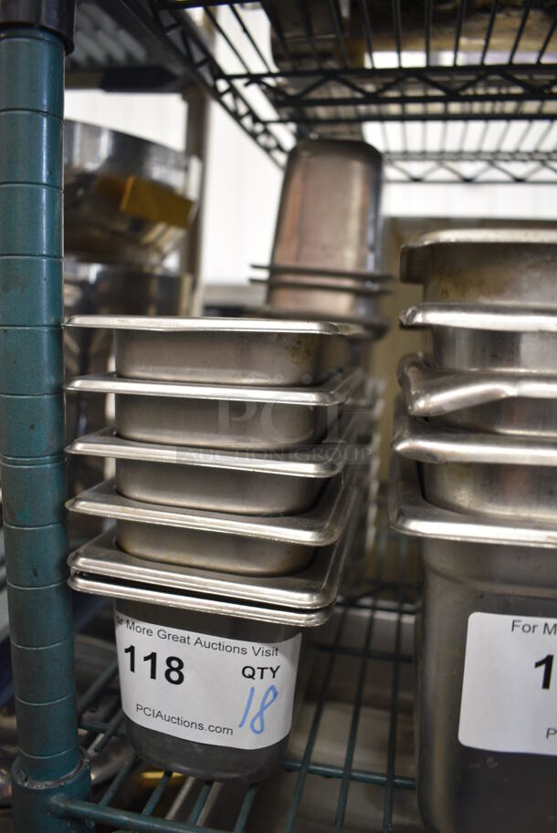 18 Stainless Steel 1/9 Size Drop In Bins. 1/9x4. 18 Times Your Bid! - Image 3 of 3