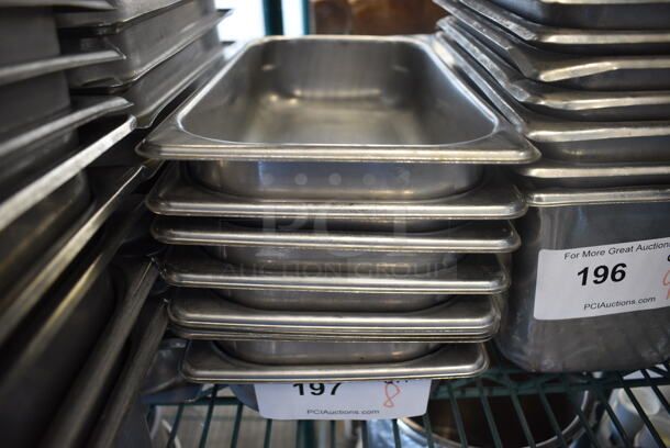 8 Stainless Steel 1/4 Size Drop In Bins. 1/4x2. 8 Times Your Bid!