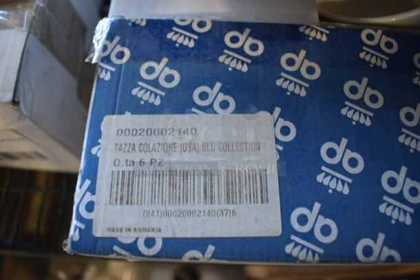 4 Boxes of 6 BRAND NEW Lavazza White Ceramic Mugs. 5x4x3. 4 Times Your Bid! - Image 5 of 6