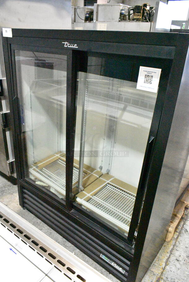 BRAND NEW! 2021 True GDM-41SL-60-HC-LD Metal Commercial 2 Door Reach In Cooler Merchandiser w/ Poly Coated Racks. 115 Volts, 1 Phase. Tested and Working! - Image 2 of 9