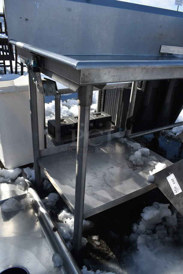 Stainless Steel Commercial L Shaped Left Side Clean Side Dishwasher Table. - Image 3 of 5