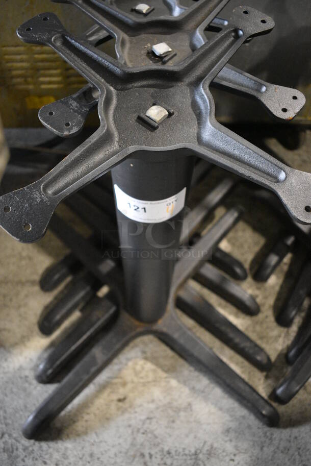 4 Black Metal Table Bases. 33x33x28. 4 Times Your Bid! - Image 2 of 4