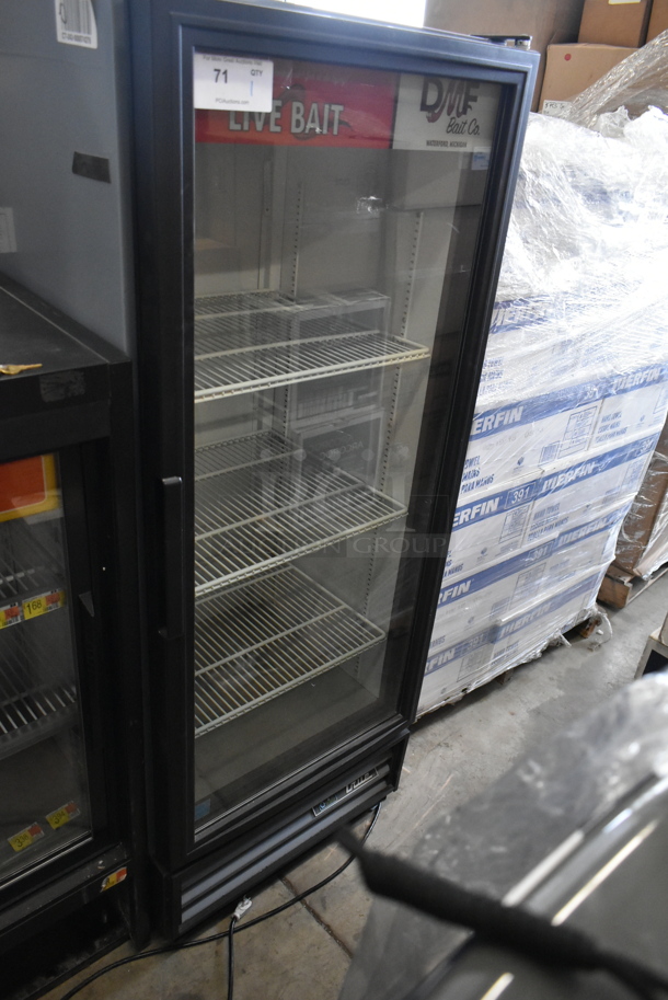 2016 True GDM-12-HC-LD ENERGY STAR Metal Commercial Single Door Reach In Cooler Merchandiser w/ Poly Coated Racks. 115 Volts, 1 Phase. Tested and Working! - Image 1 of 4