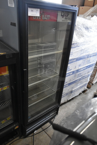 2016 True GDM-12-HC-LD ENERGY STAR Metal Commercial Single Door Reach In Cooler Merchandiser w/ Poly Coated Racks. 115 Volts, 1 Phase. Tested and Working!