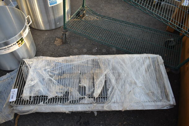 BRAND NEW SCRATCH AND DENT! Regency 600FT1848SS 18" x 48" 14-Gauge Stainless Steel Floor Trough with Grate - Image 2 of 3
