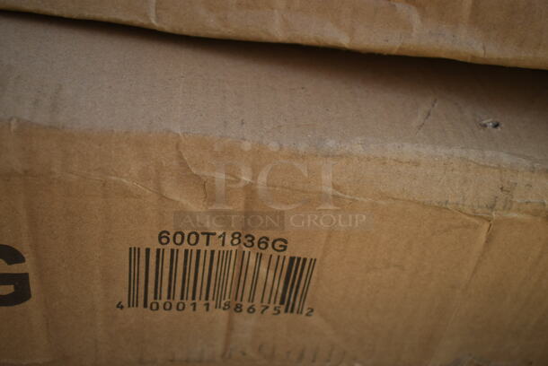 BRAND NEW SCRATCH AND DENT! Regency 600T1836G 18" x 36" 18-Gauge 304 Stainless Steel Commercial Work Table with Galvanized Legs and Undershelf - Image 3 of 3