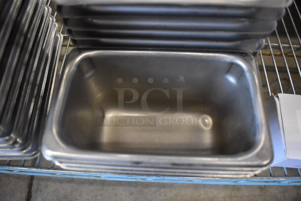 15 Stainless Steel 1/9 Size Drop In Bins. 1/9x4. 15 Times Your Bid! - Image 3 of 3
