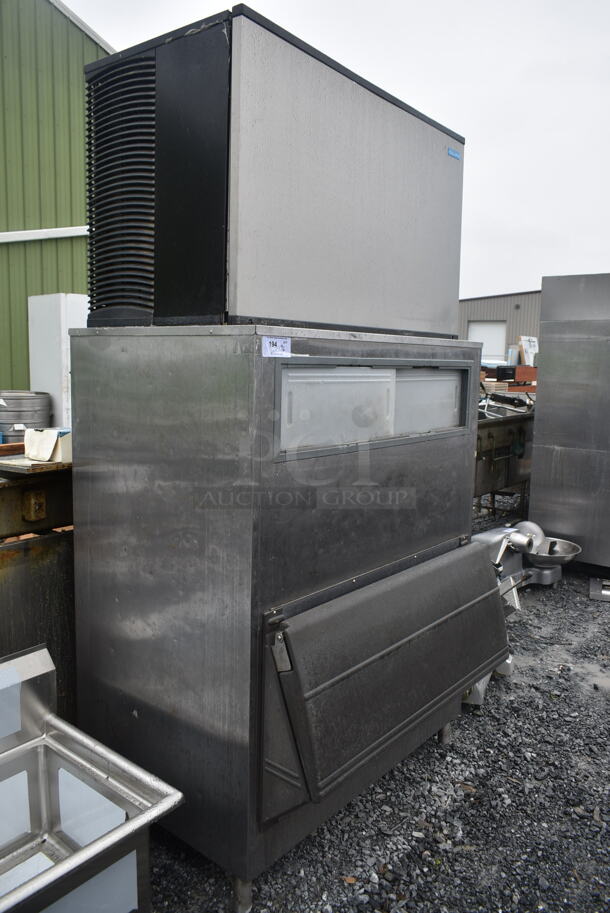 Manitowoc KYT-700A-261 Stainless Steel Commercial Ice Head on Manitowoc F1300 Stainless Steel Commercial Ice Bin. 208-230 Volts, 1 Phase. - Image 2 of 9