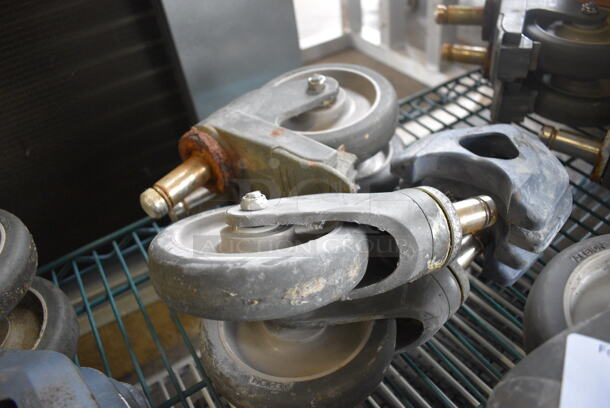 ALL ONE MONEY! Lot of 8 Commercial Casters! 6x3x8 - Image 5 of 5
