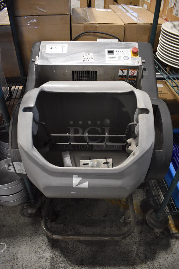 Audio Technica Model ASM780A Metal Commercial Floor Style Sushi Machine Rice Maker on Commercial Casters. 115 Volts, 1 Phase. 24x28x37