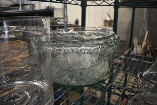 3 Various Glass Bowls. Includes 7x7x7. 3 Times Your Bid! - Image 2 of 3