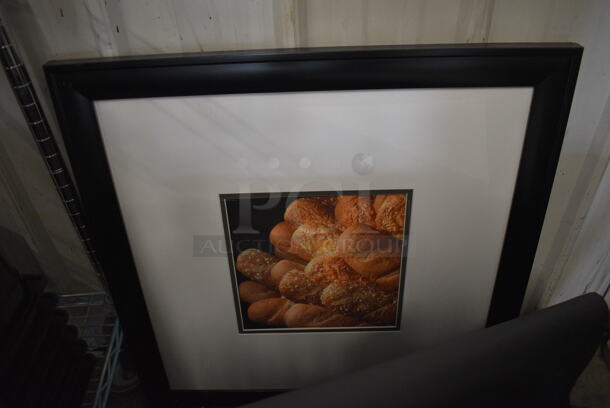 7 Framed Pictures; Tomatoes, Green Pepper, Cheese, Cucumbers, Sauce, Salad and Bread. 26x1x26. 7 Times Your Bid!  - Image 7 of 7