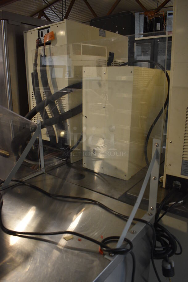 Turbo Air Model MUF-28-N-711S Stainless Steel Commercial Single Door Under Counter Freezer w/ Poly Clear Sneeze Guard. 115 Volts, 1 Phase. 27.5x30x63. Tested and Working! - Image 5 of 7