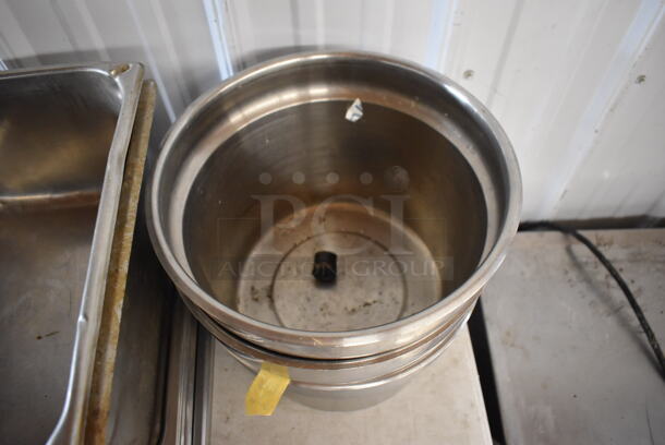 ALL ONE MONEY! Lot of Various Metal Items Including Cylindrical Drop In Bins and Stainless Steel Drop In Bins - Image 6 of 9