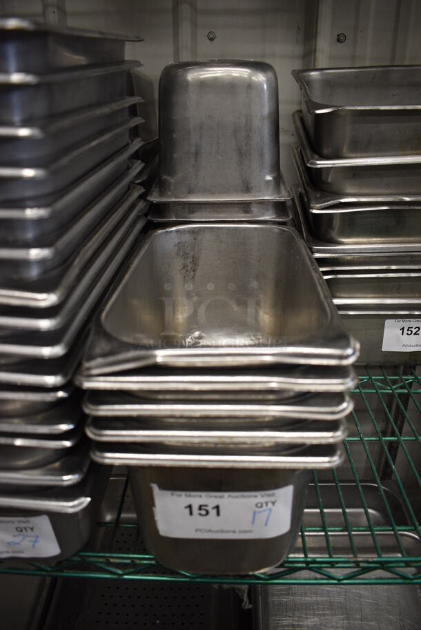 17 Stainless Steel 1/3 Size Drop In Bins. 1/3x6. 17 Times Your Bid! - Image 1 of 3
