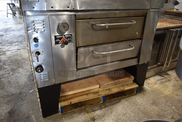2 Bakers Pride Stainless Steel Commercial Natural Gas Powered Single Deck Pizza Ovens. 2 Times Your Bid! - Image 3 of 9
