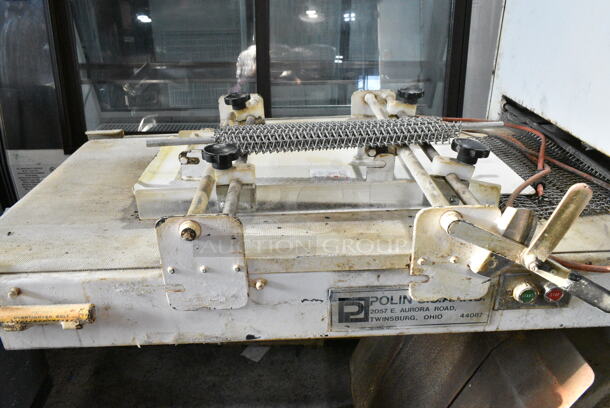 Metal Commercial Floor Style Dough Sheeter on Commercial Casters. Cannot Test Due To Cut Power Cord - Image 3 of 8