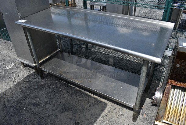 Stainless Steel Commercial Table w/ Under Shelf. 60x24x34.5