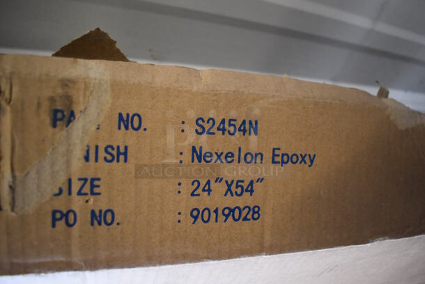 ALL ONE MONEY! Lot of 2 Nexel Blue Finish Wire Shelves. 54x24x1.5 - Image 4 of 4