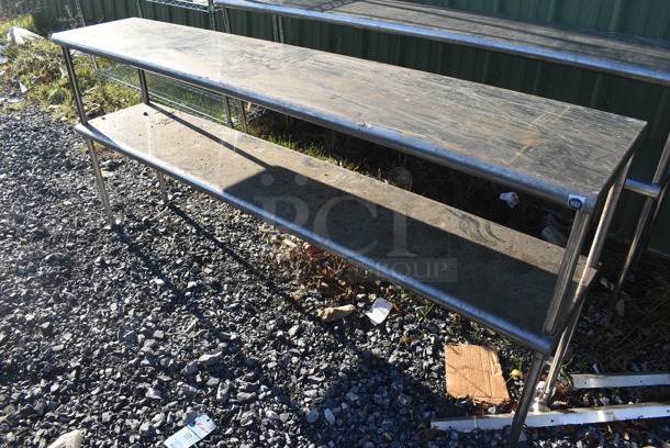 Stainless Steel 2 Tier Over Shelf. 72x14x32 - Image 3 of 3