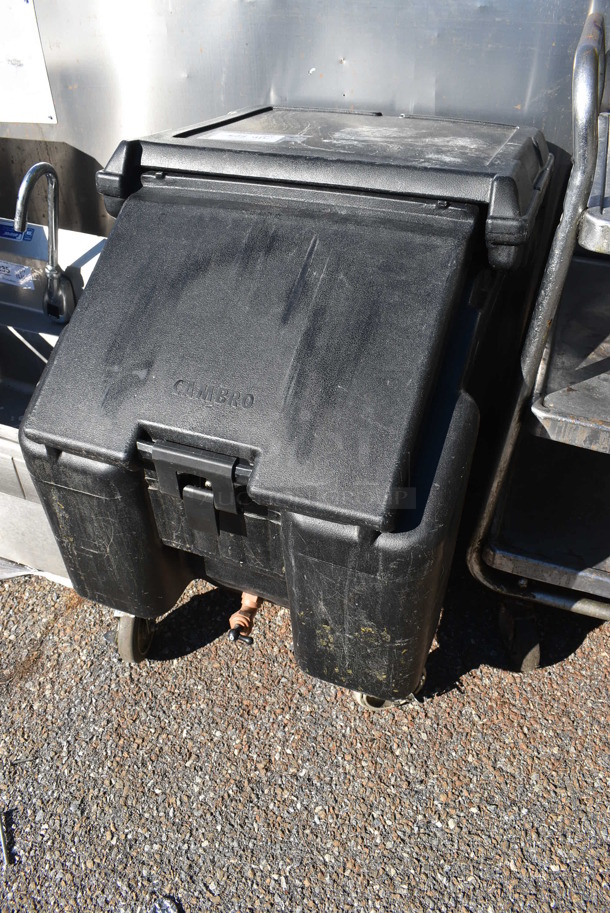 Cambro Black Poly Insulated Ice Bin on Commercial Casters. 23x30x30 - Image 2 of 5
