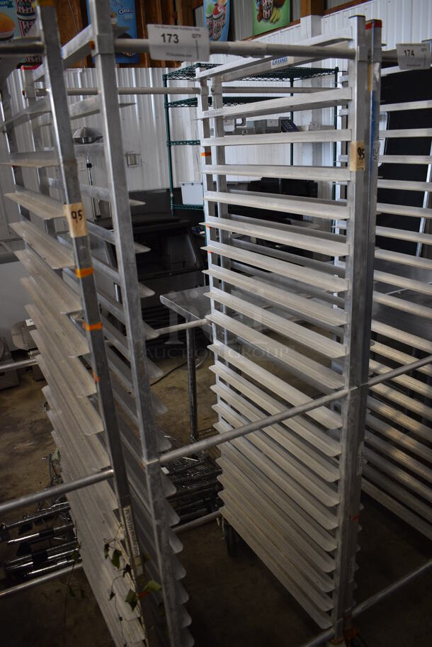 Metal Commercial Pan Transport Rack on Commercial Casters. 20.5x26x69 - Image 2 of 3