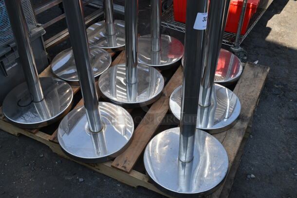 PALLET LOT of 12 Hubert Pathways Metal Stanchion. 12 Times Your Bid!  - Image 2 of 5