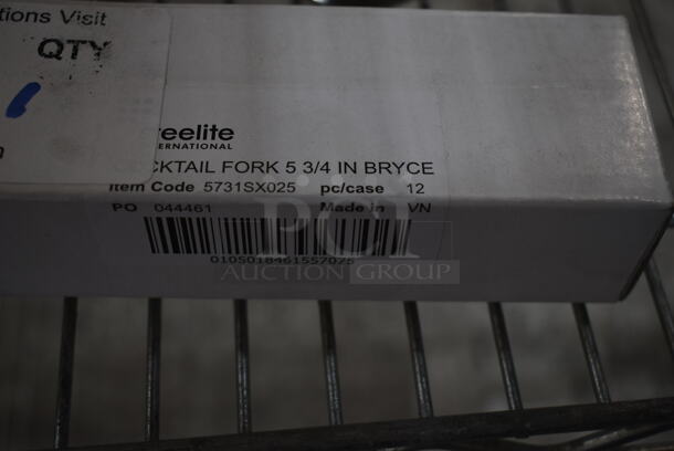 Box of 12 BRAND NEW! Steelite 5731SX025 Bryce Cocktail Fork. - Image 4 of 4