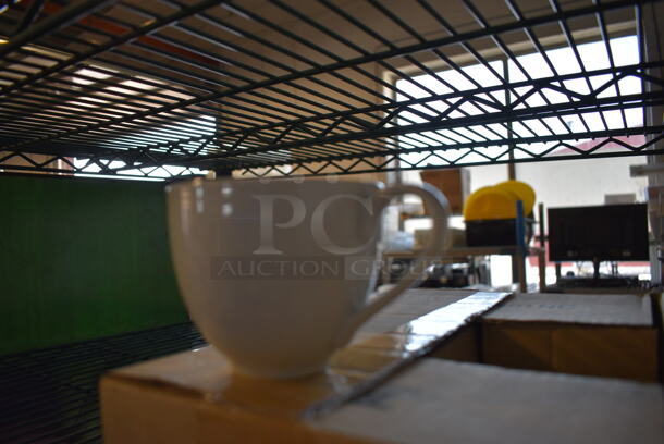 6 BRAND NEW IN BOX! White Ceramic Mugs. 5x3.5x3. 6 Times Your Bid! - Image 2 of 3