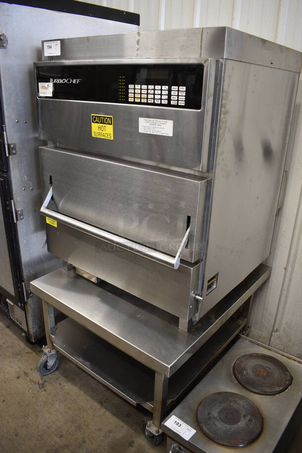 Turbochef Stainless Steel Commercial Rapid Cook Oven on Commercial Casters. 250 Volts, 3 Phase. 31x35x62 - Image 2 of 6